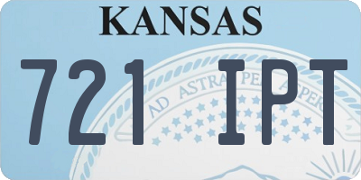 KS license plate 721IPT