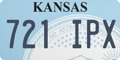 KS license plate 721IPX