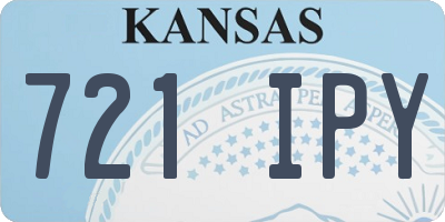 KS license plate 721IPY