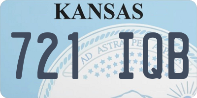 KS license plate 721IQB