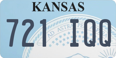 KS license plate 721IQQ