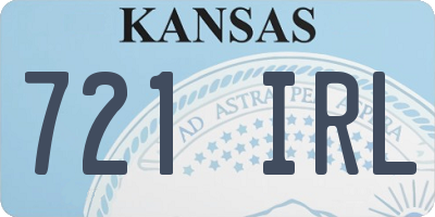 KS license plate 721IRL