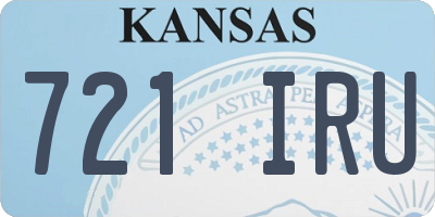 KS license plate 721IRU