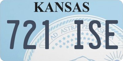 KS license plate 721ISE
