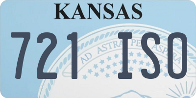 KS license plate 721ISO