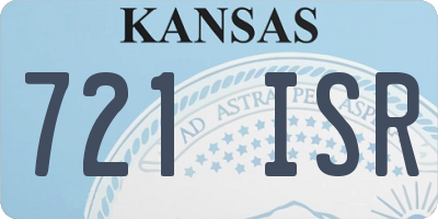 KS license plate 721ISR