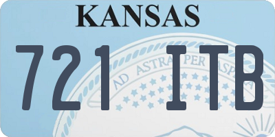 KS license plate 721ITB
