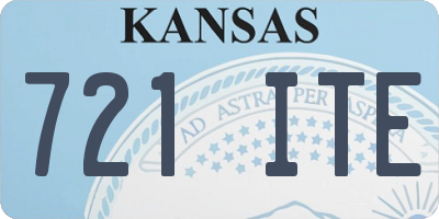 KS license plate 721ITE