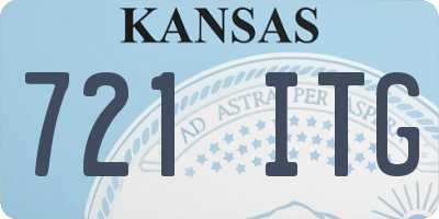 KS license plate 721ITG