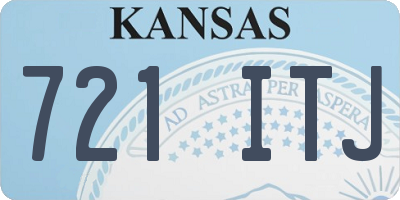 KS license plate 721ITJ