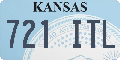 KS license plate 721ITL