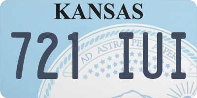 KS license plate 721IUI