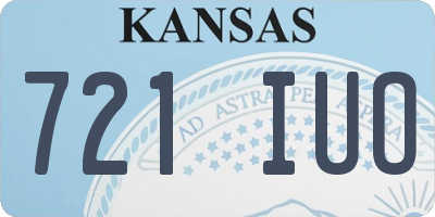 KS license plate 721IUO