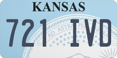 KS license plate 721IVD