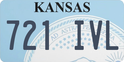 KS license plate 721IVL