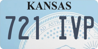KS license plate 721IVP