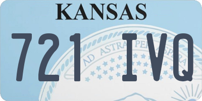 KS license plate 721IVQ