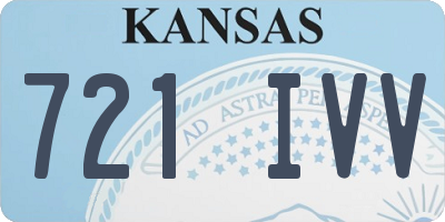 KS license plate 721IVV