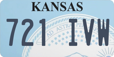 KS license plate 721IVW
