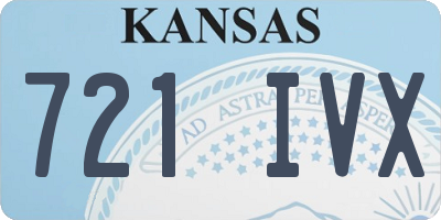 KS license plate 721IVX