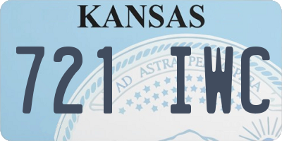 KS license plate 721IWC