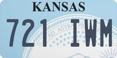 KS license plate 721IWM
