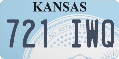KS license plate 721IWQ