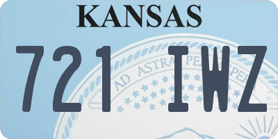 KS license plate 721IWZ