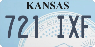 KS license plate 721IXF