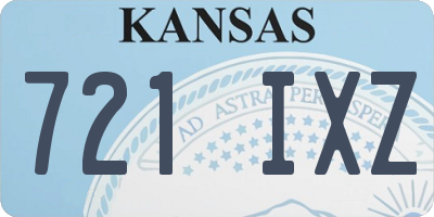 KS license plate 721IXZ