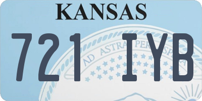 KS license plate 721IYB