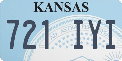 KS license plate 721IYI