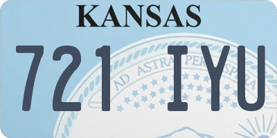 KS license plate 721IYU
