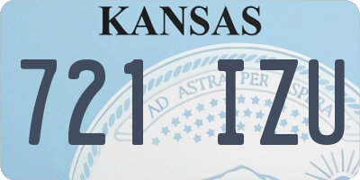 KS license plate 721IZU