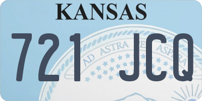 KS license plate 721JCQ