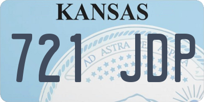 KS license plate 721JDP