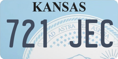 KS license plate 721JEC