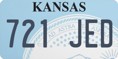 KS license plate 721JED