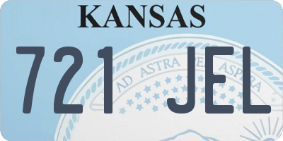 KS license plate 721JEL