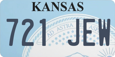 KS license plate 721JEW