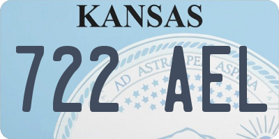 KS license plate 722AEL