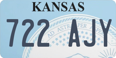 KS license plate 722AJY