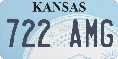 KS license plate 722AMG