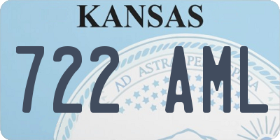 KS license plate 722AML