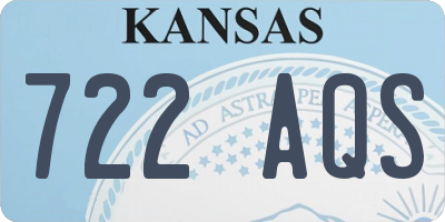 KS license plate 722AQS
