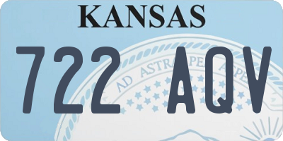 KS license plate 722AQV