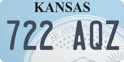 KS license plate 722AQZ