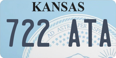 KS license plate 722ATA