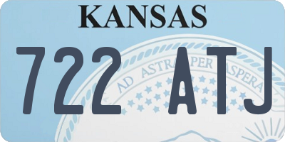KS license plate 722ATJ