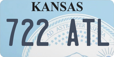 KS license plate 722ATL